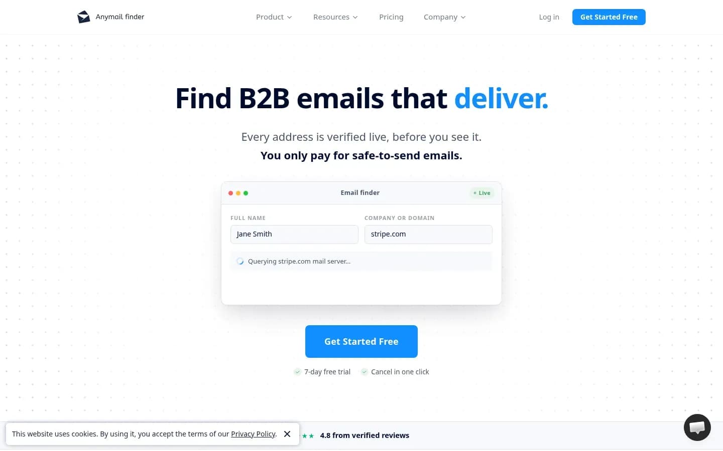 Anymail Finder website