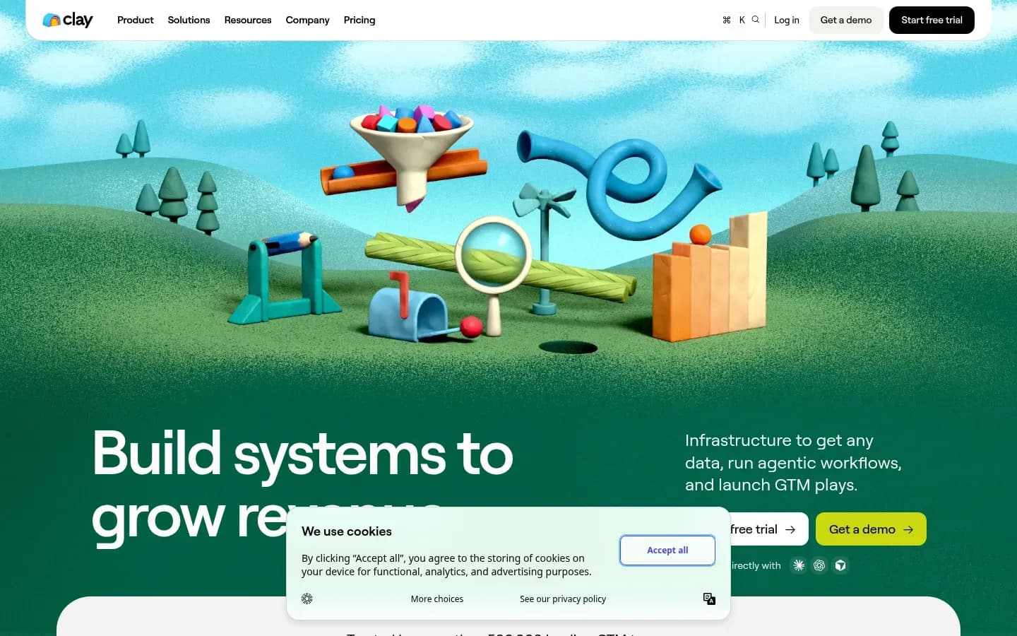 Clay website