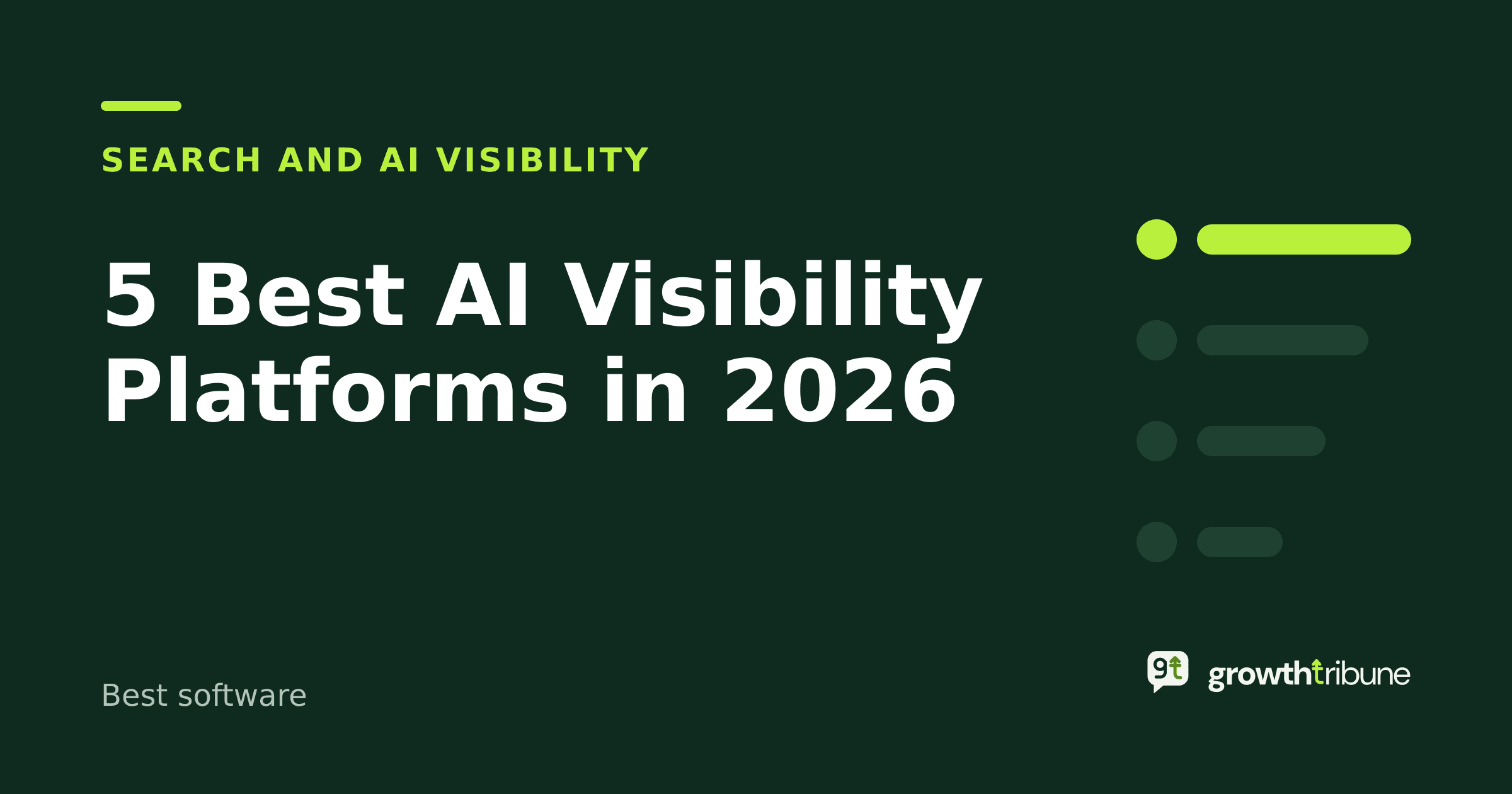 Cover image for “5 Best AI Visibility Platforms in 2026”