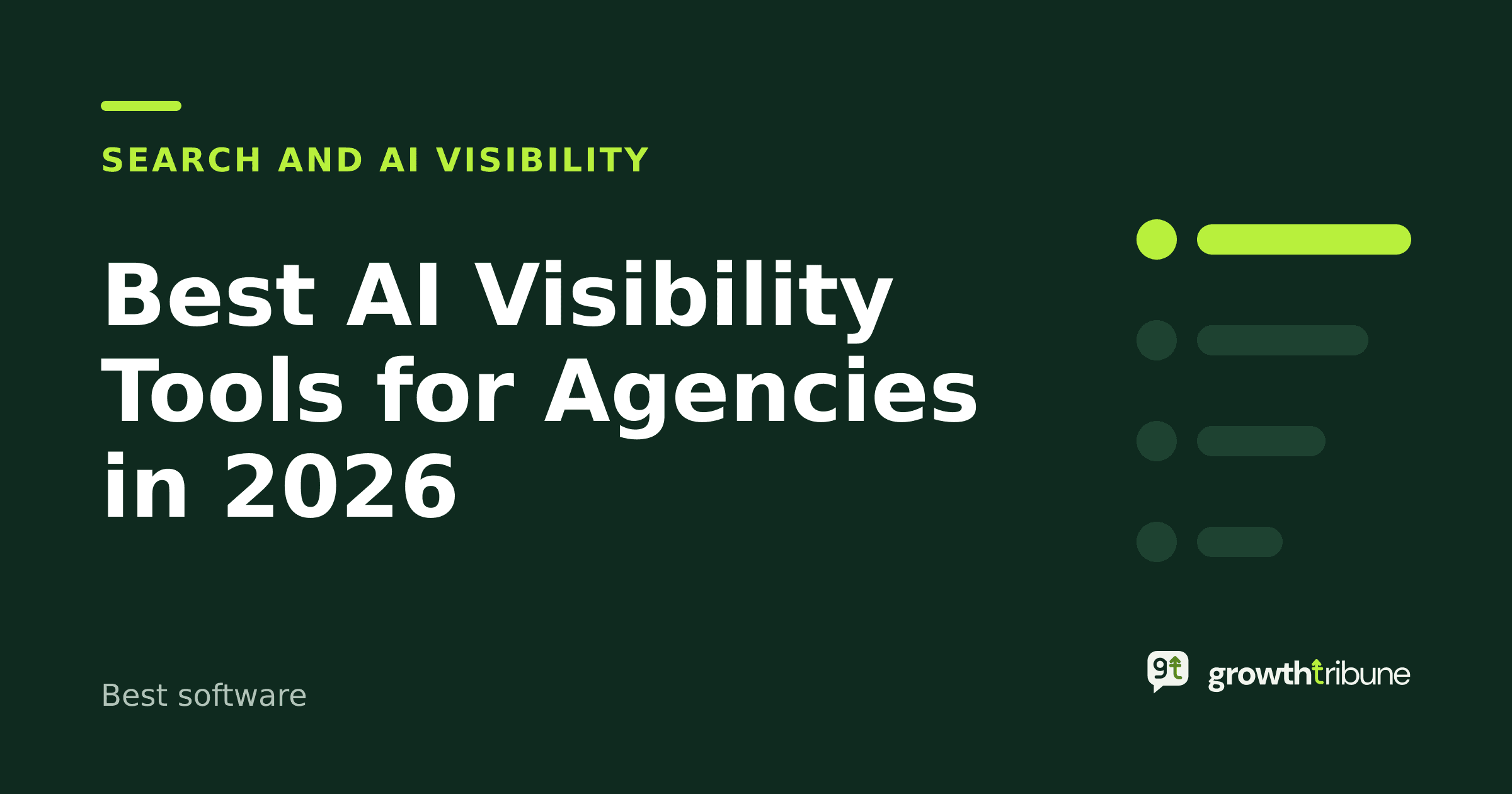 Cover image for “Best AI Visibility Tools for Agencies in 2026”