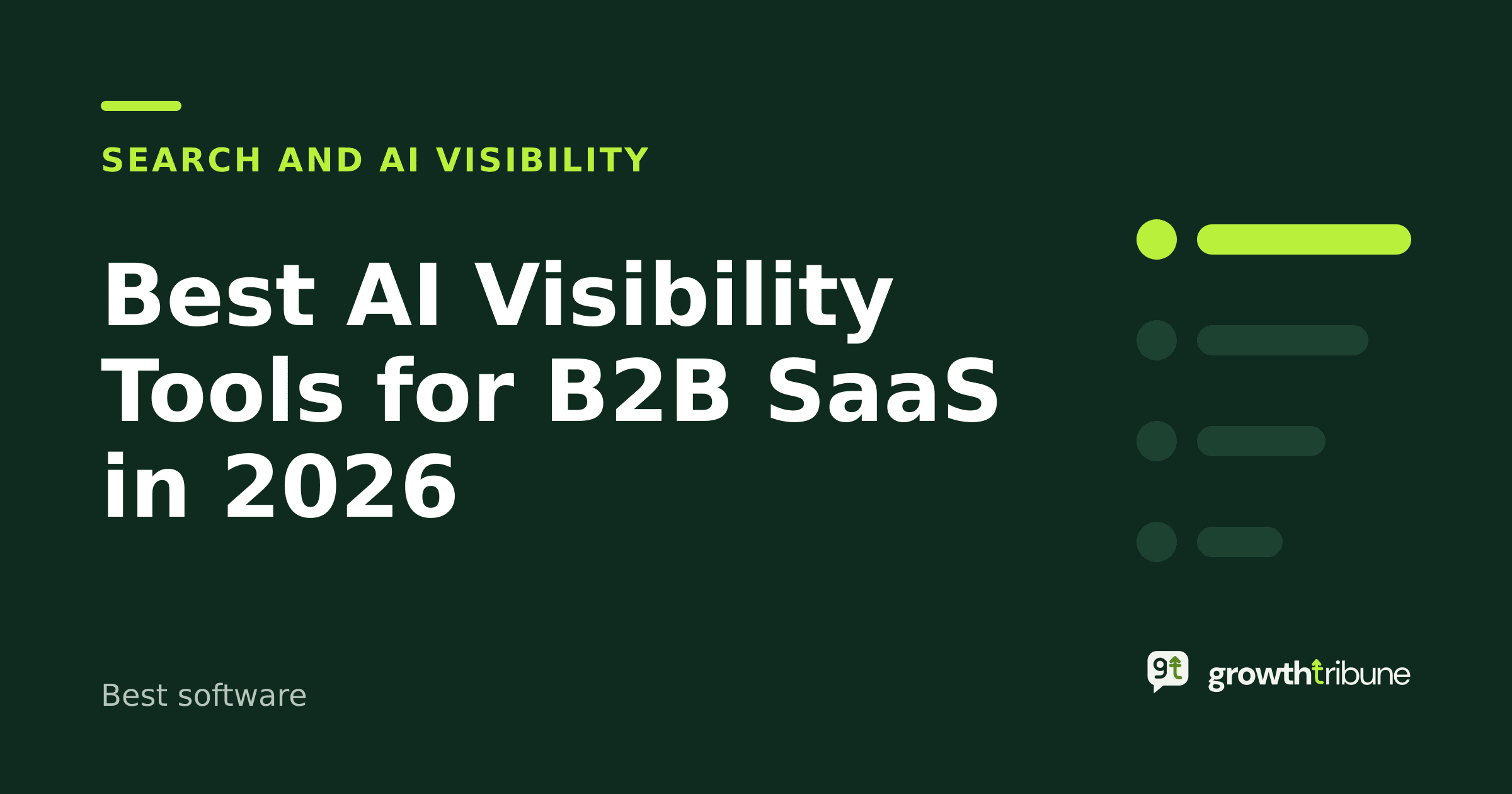 Cover image for “Best AI Visibility Tools for B2B SaaS in 2026”