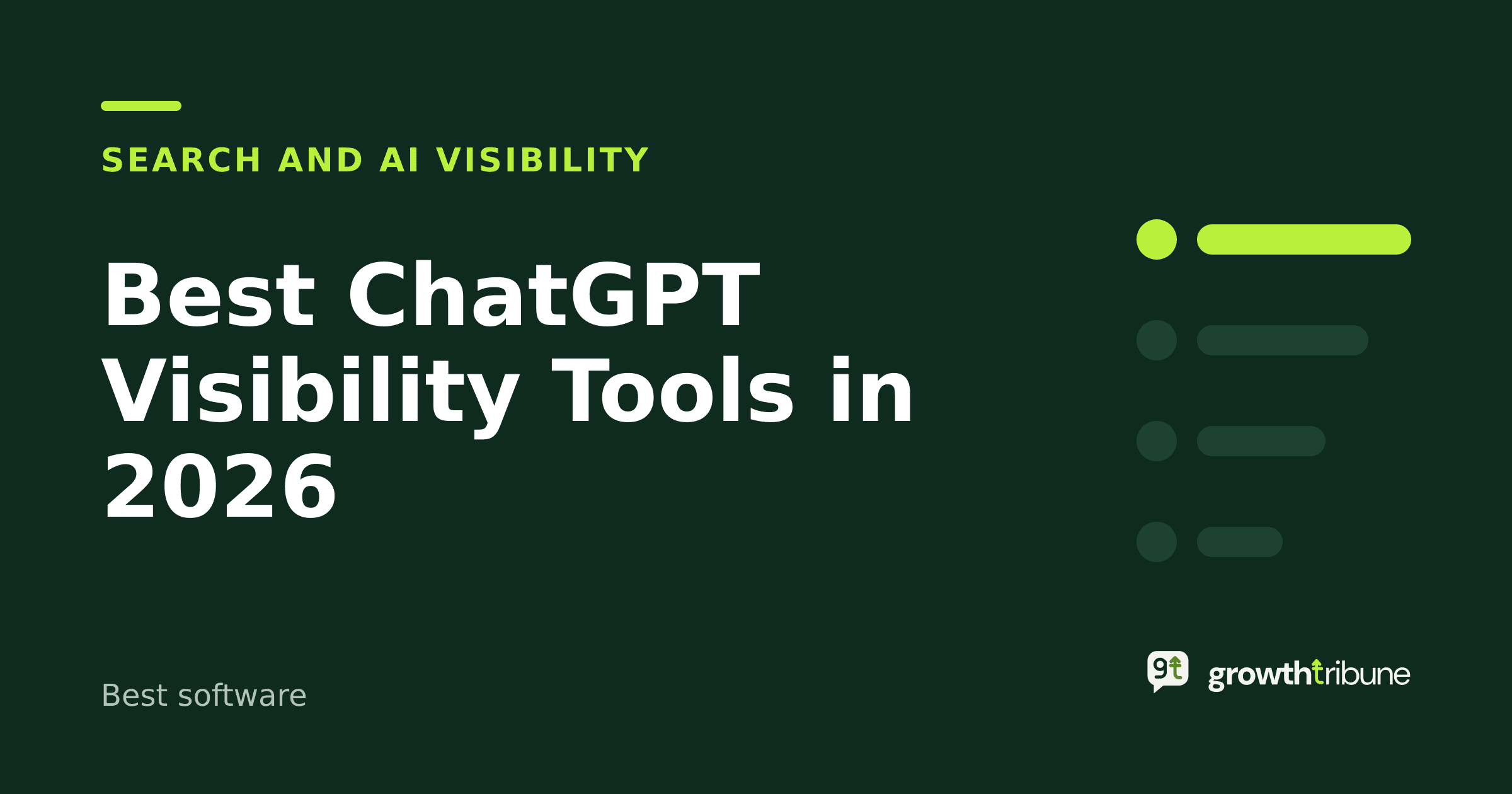 Cover image for “Best ChatGPT Visibility Tools in 2026”