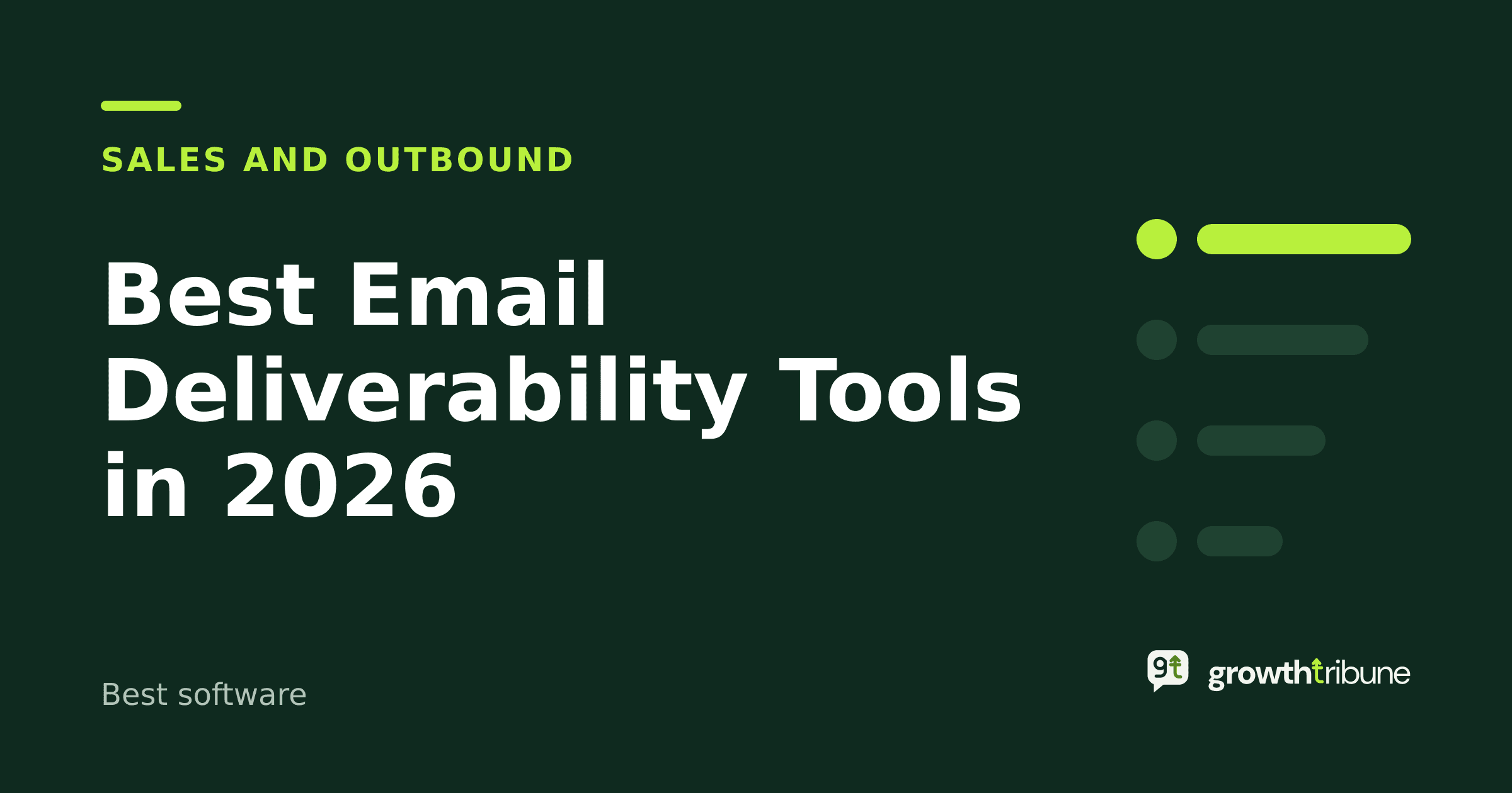 Cover image for “Best Email Deliverability Tools in 2026”