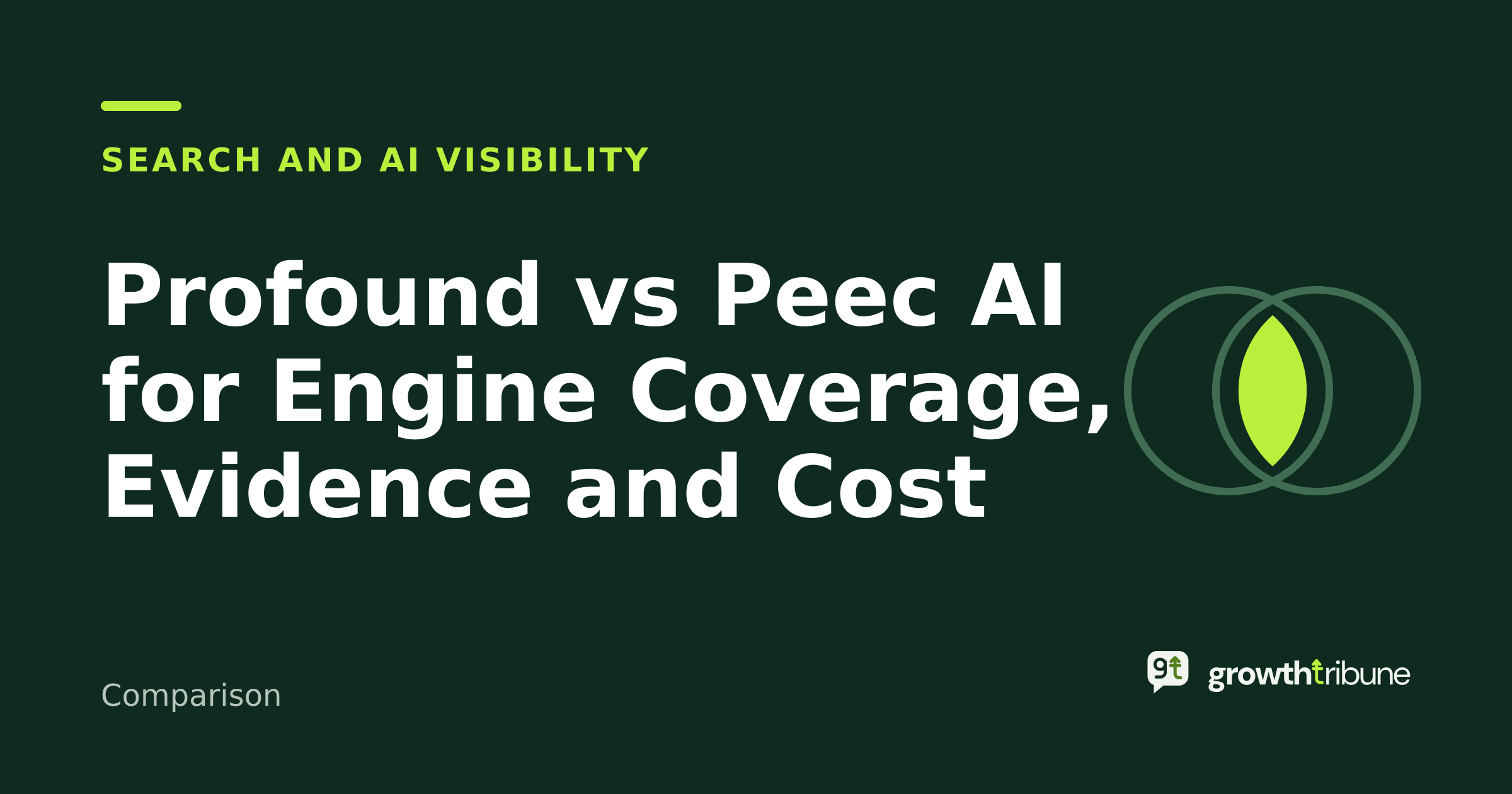 Cover image for “Profound vs Peec AI for Engine Coverage, Evidence and Cost”