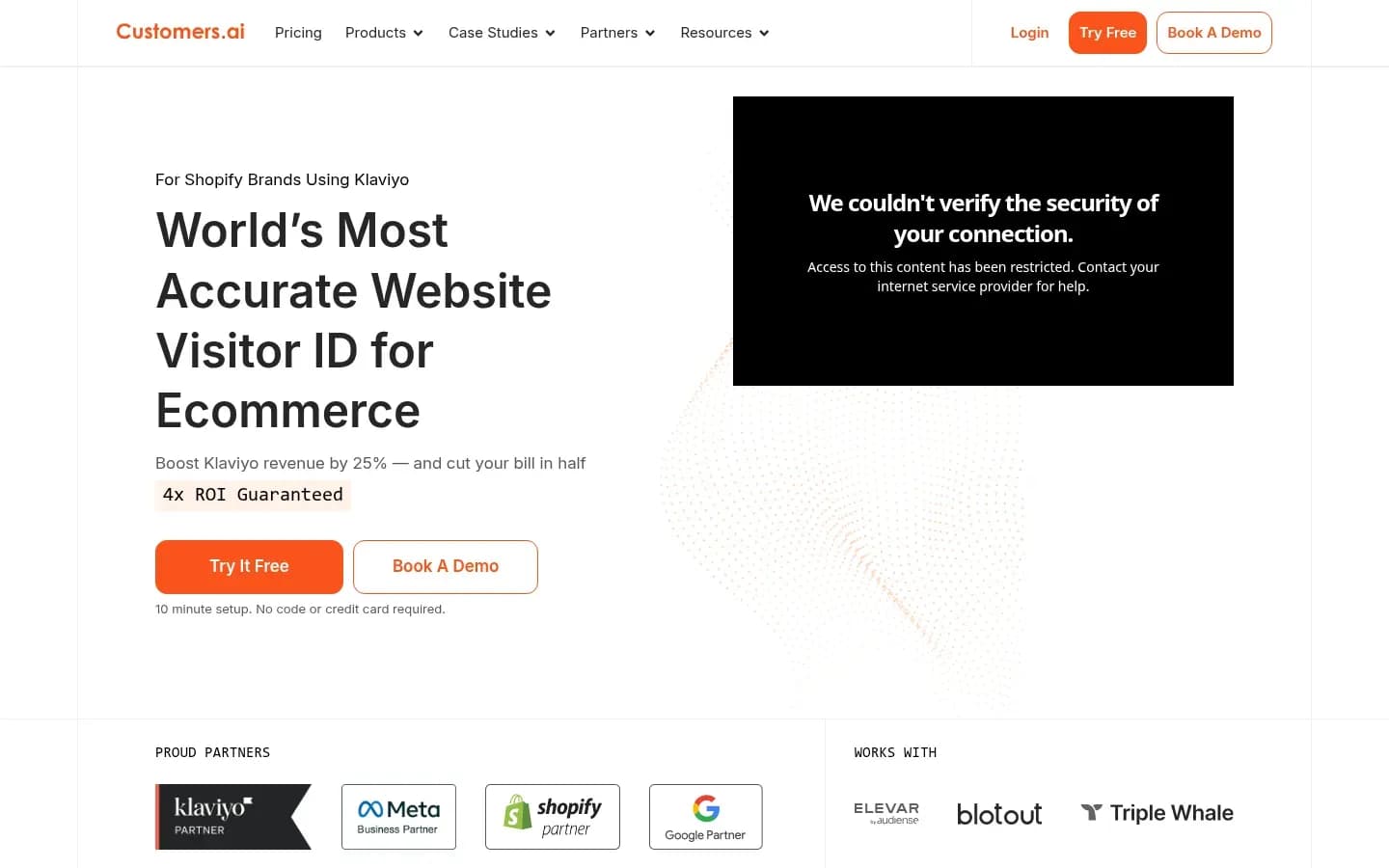 CustomersAI website