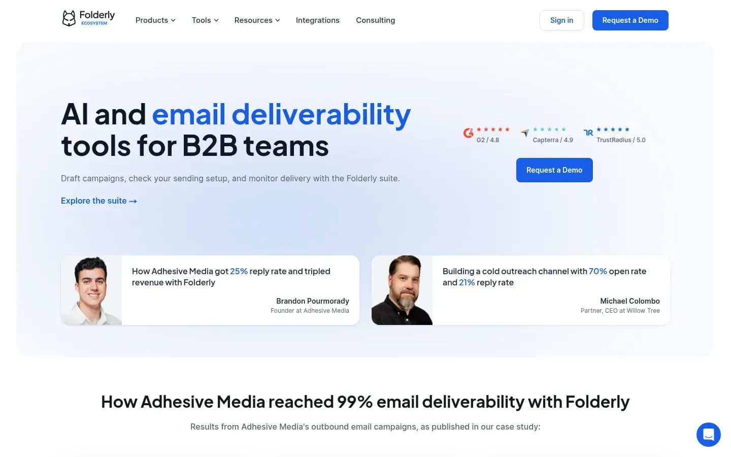 Folderly website