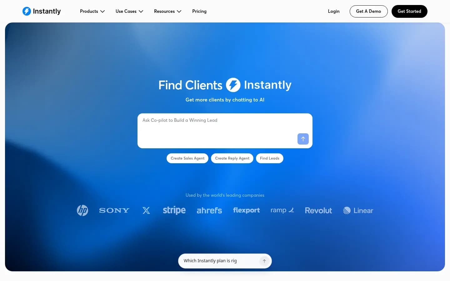 Instantly website