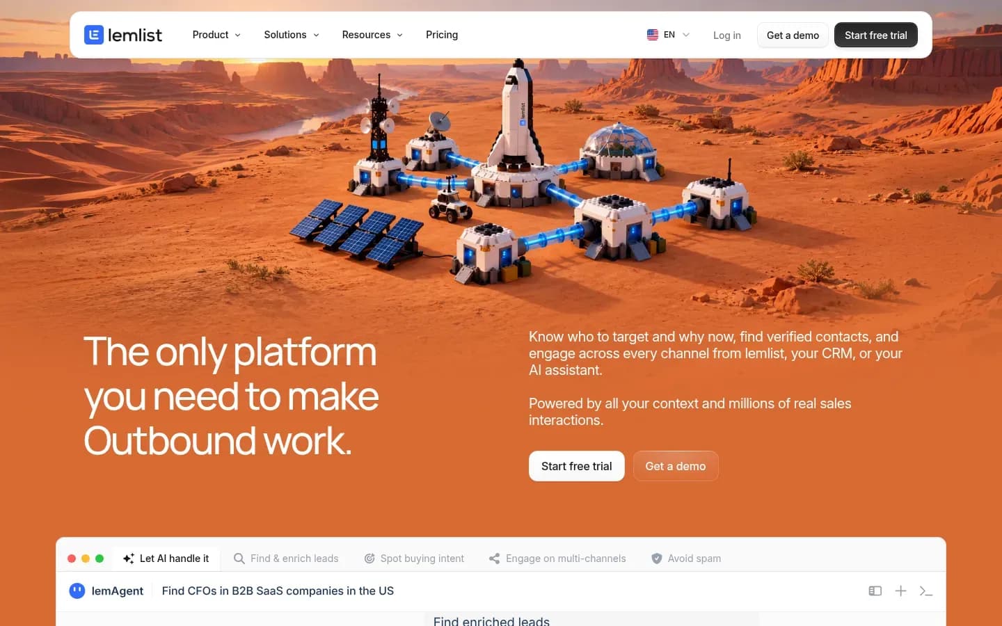 lemlist website