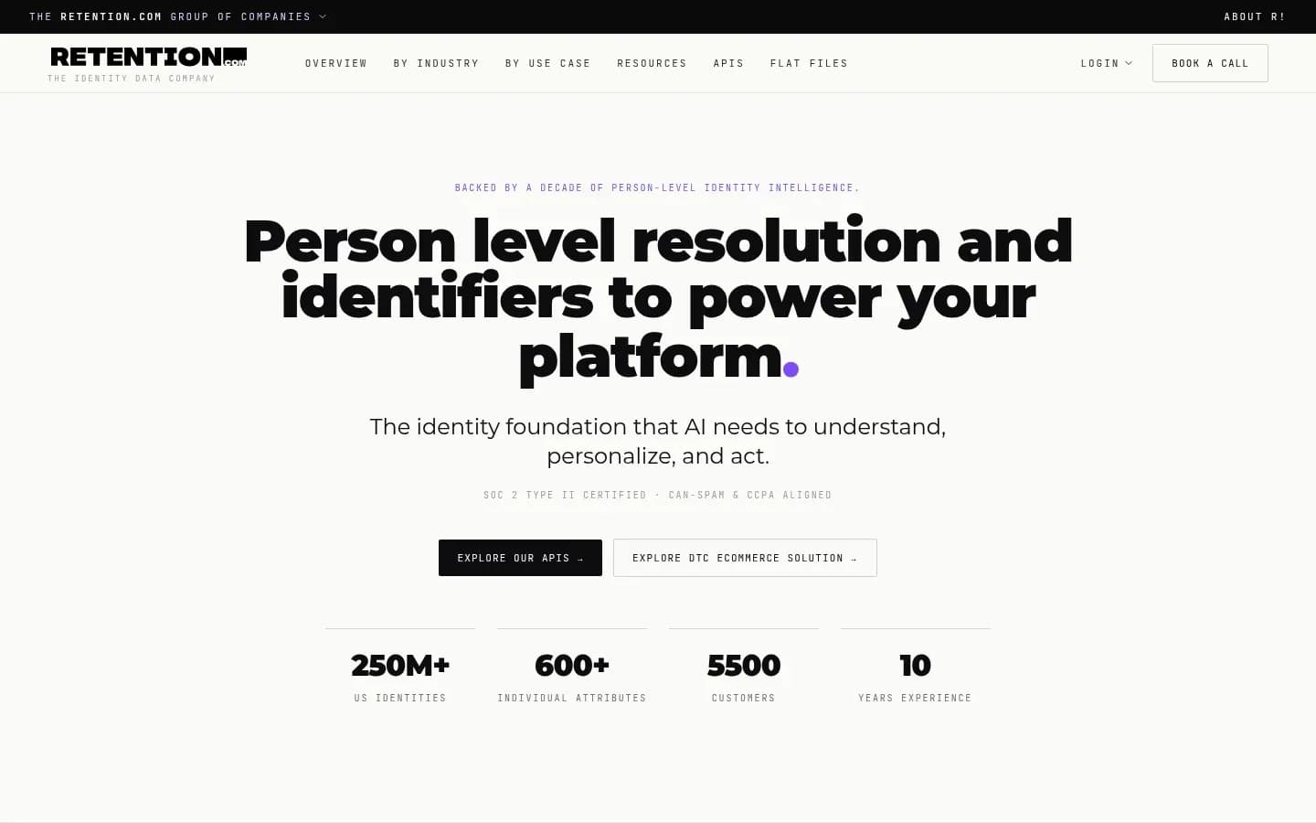Retention website
