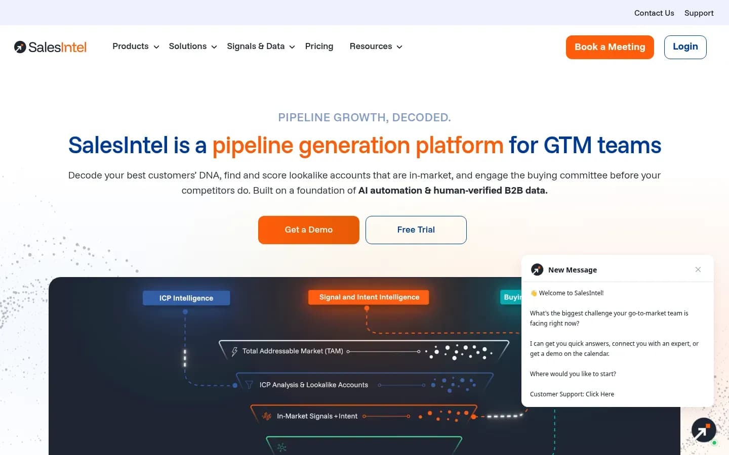 SalesIntel website