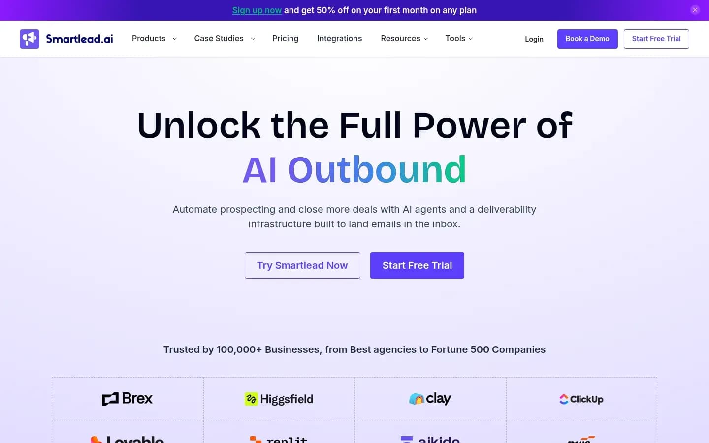 Smartlead website