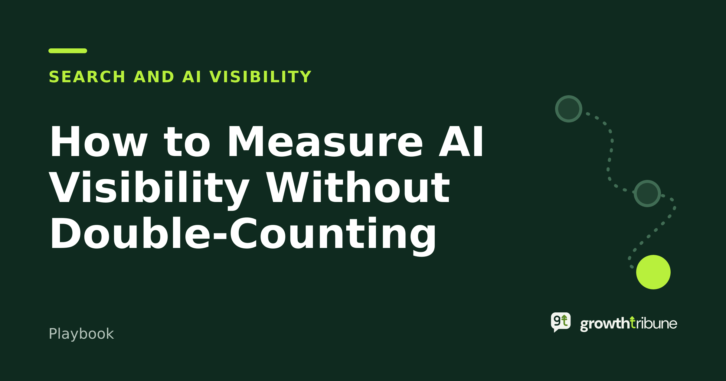 Cover image for “How to Measure AI Visibility Without Double-Counting”