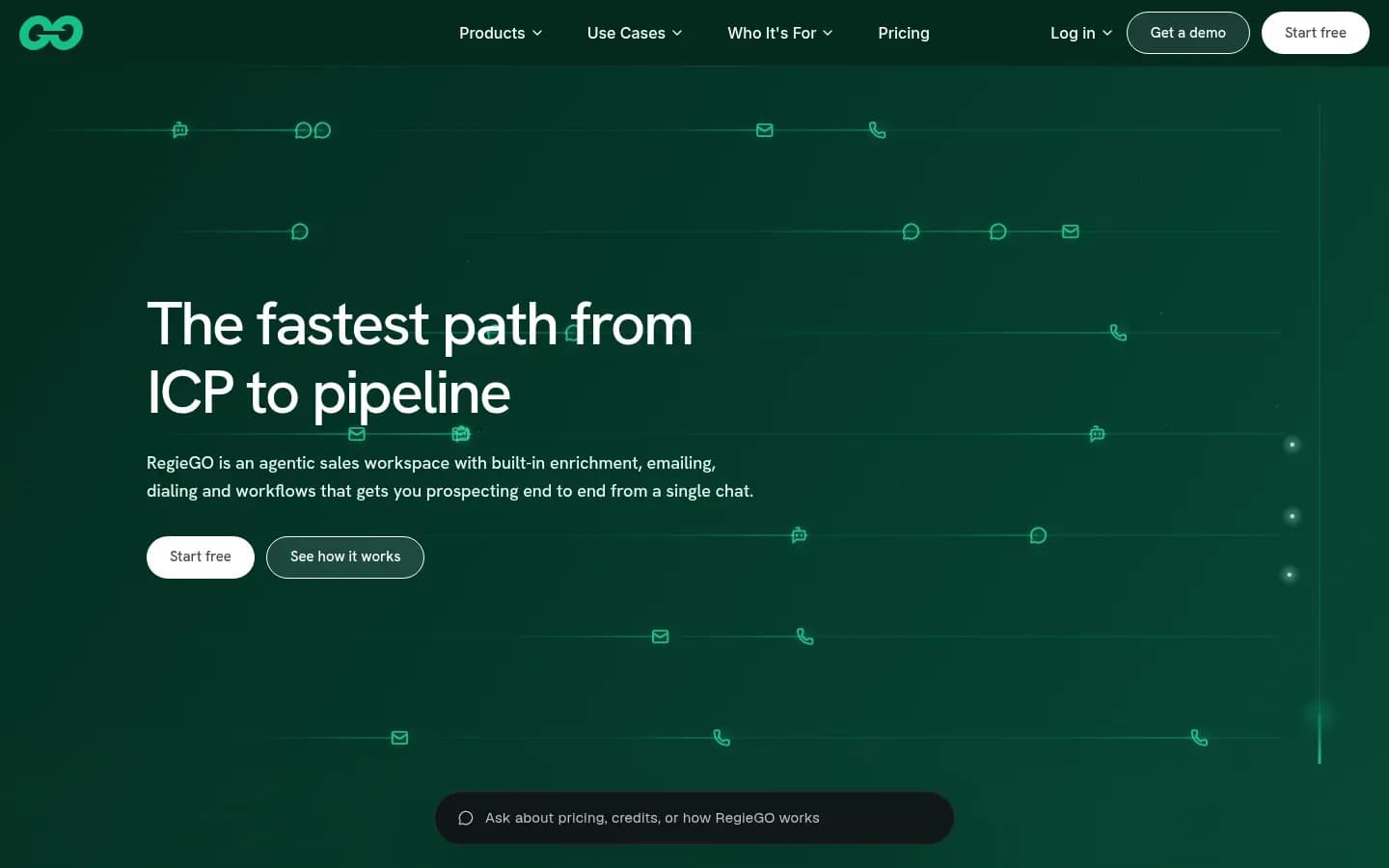 Regie.ai website
